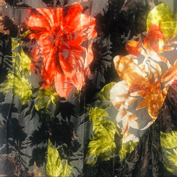 Cupio crushed velvet long sleeve faux wrap dress - Picture 8 of 8